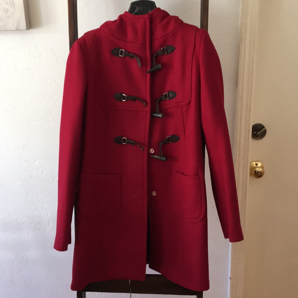 Benetton hooded toggle coat